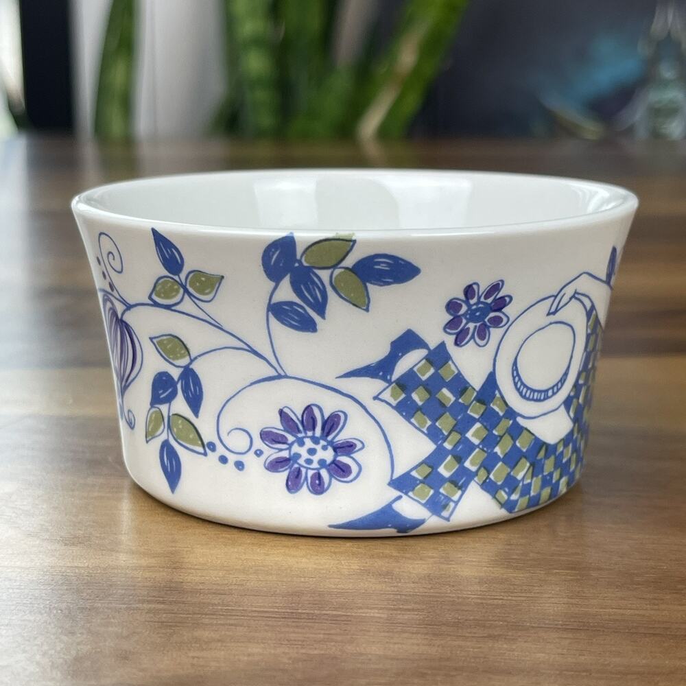 Figgjo Flint Turi Design Lotte Hand Painted Silkscreen Cream & Sugar Bowl Set - Picture 12 of 16